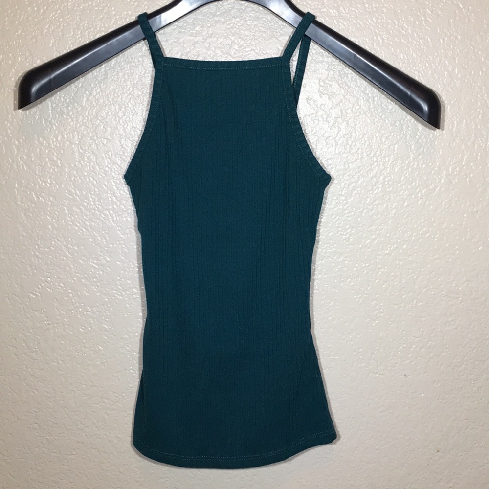 High Front Open Back Spaghetti Strap